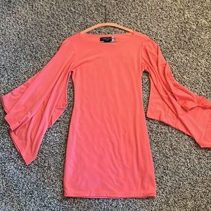 Guess by Marciano Coral Bell Sleeve Mini Dress Size XS